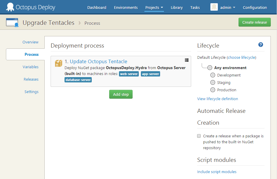 The Hydra step template’s server mapping field