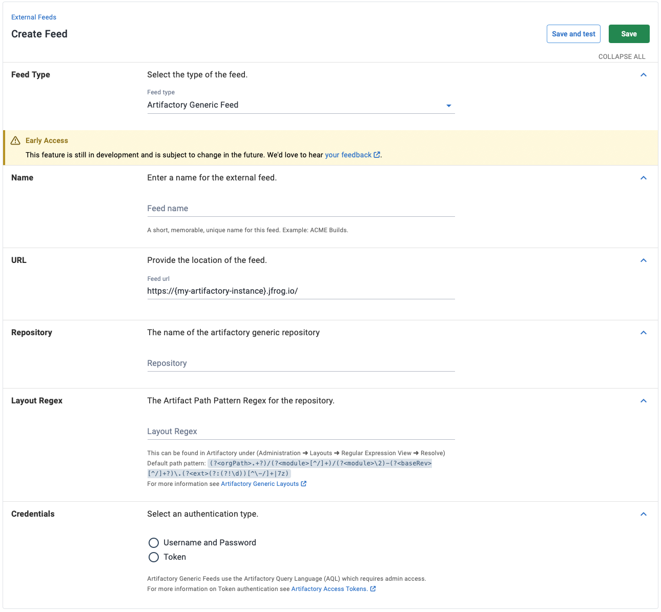 Creating an Artifactory generic feed in Octopus